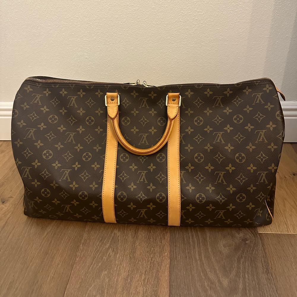 Louis Vuitton Keepall 55 Travel Duffle Handbag Monogram M41424 89222